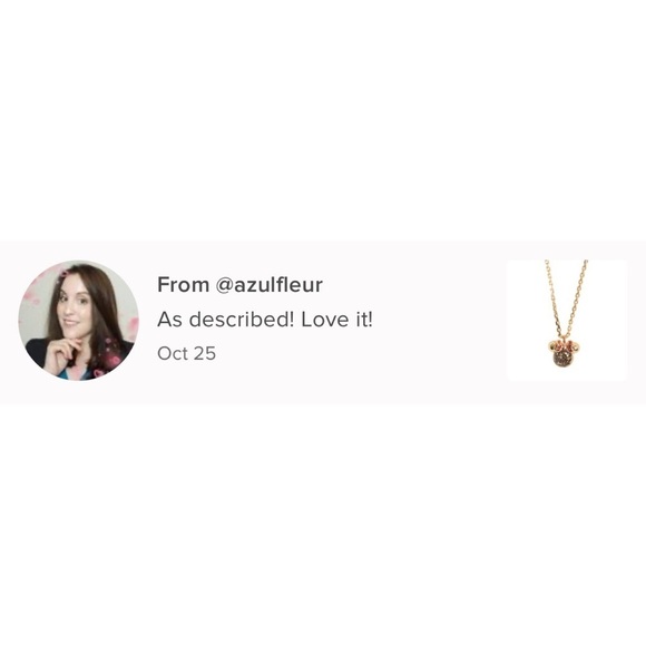 KATE SPADE • Minnie Mouse Disney Brown Stone Pendant Necklace - Picture 7 of 8